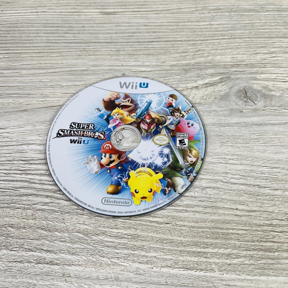 Super Smash Bros. (Nintendo Wii U, 2014) Disc Only - Tested Working